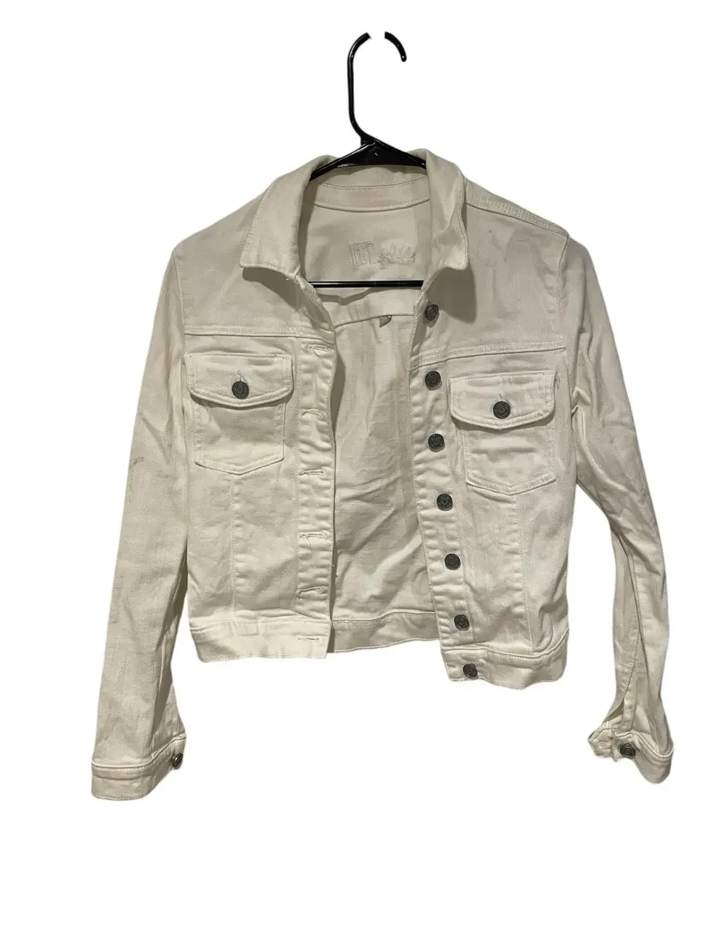 Kut from the Kloth white cotton denim jacket size XS